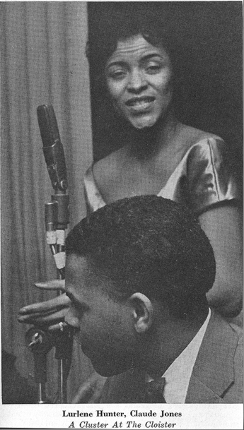 Lurlean Hunter with Claude Jones, 1955