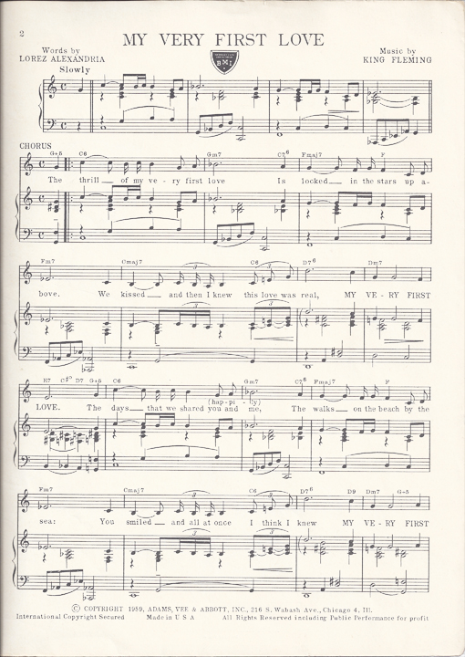 King Fleming sheet music, 