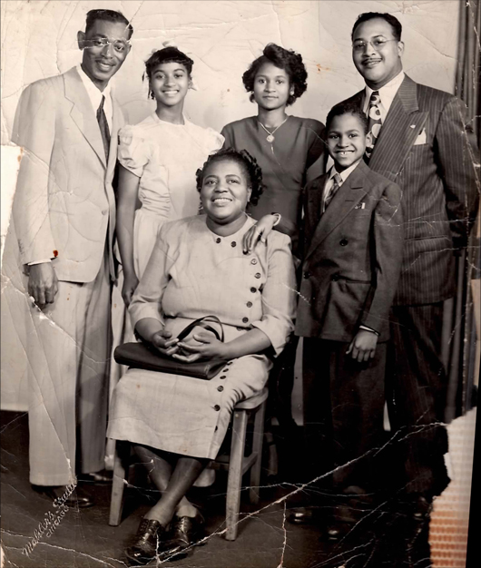 Sax Mallard and family late 1940s