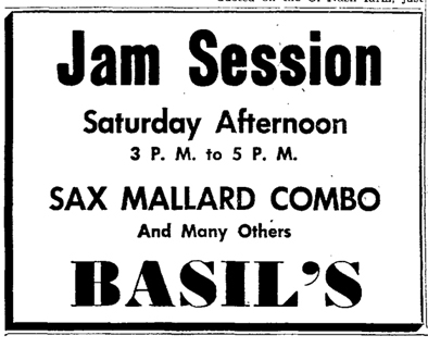 Sax Mallard in Kokomo, March 28, 1952