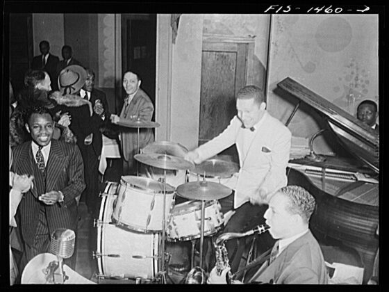 Red Saunders and band, April 1942