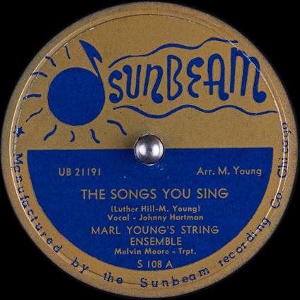 Johnny Hartman, 'The Songs You Sing' on Sunbeam 108 A