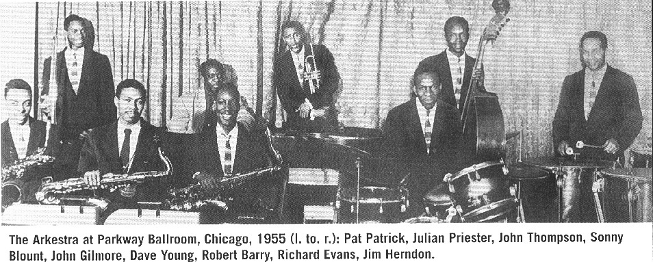 Arkestra with Johnny Thompson in Fall 
1955