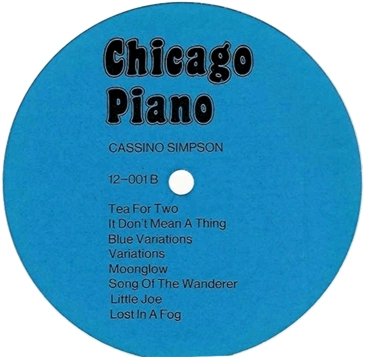 Cassino Simpson on Chicago Piano LP 12-001B