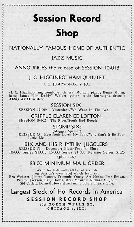 Session ad, July-August 1945