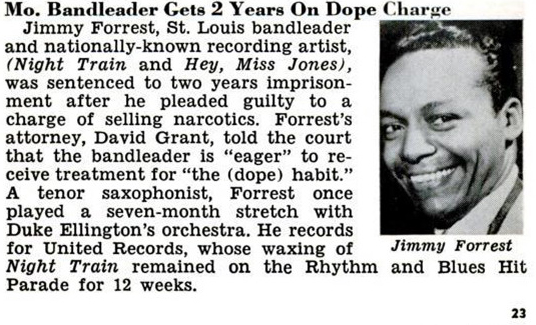 Jimmy Forrest pleads guilty, Jet, November 5, 1953