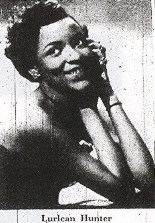 Lurlean Hunter in 1951; from Down Beat