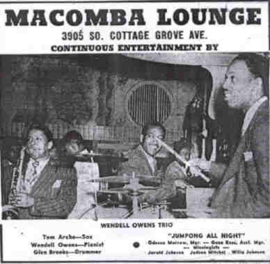 Chicago Bee ad for the Macomba, 1947