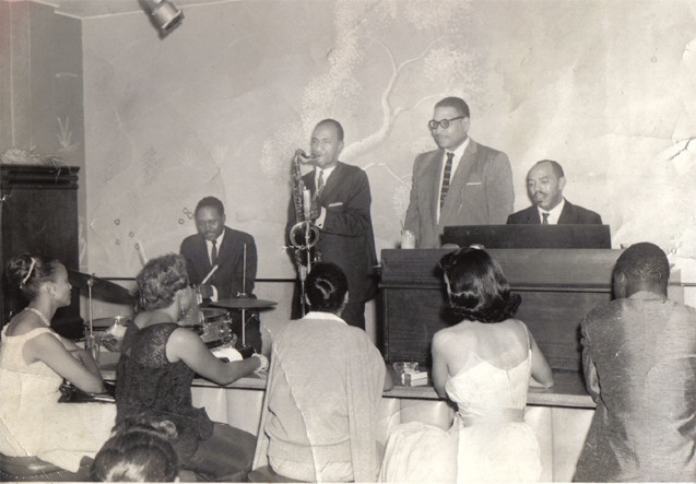 Claude McLin with an organ trio