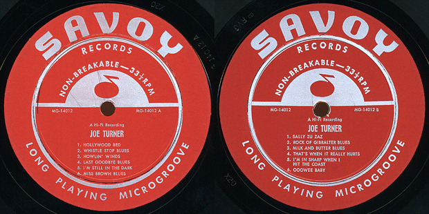 Joe Turner, labels to Savoy MG14012
