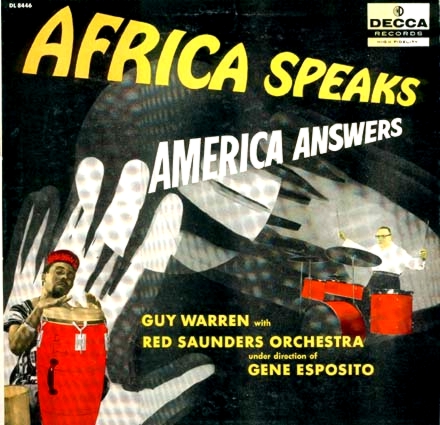 Cover to Guy Warren's LP, Decca DL8446