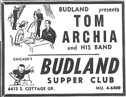 Tom Archia at Budland, March 9, 1957