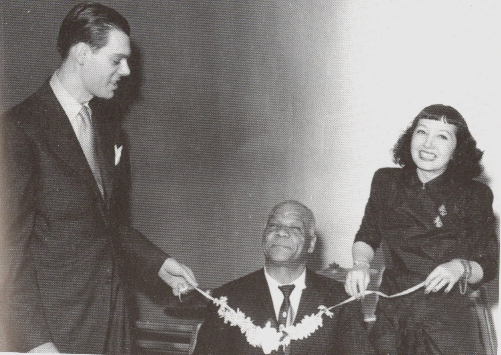 Bill and Ruth Reinhardt with Sidney Bechet