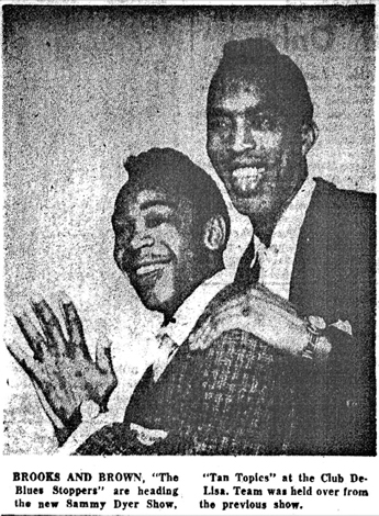 Brooks and Brown from the Chicago Defender