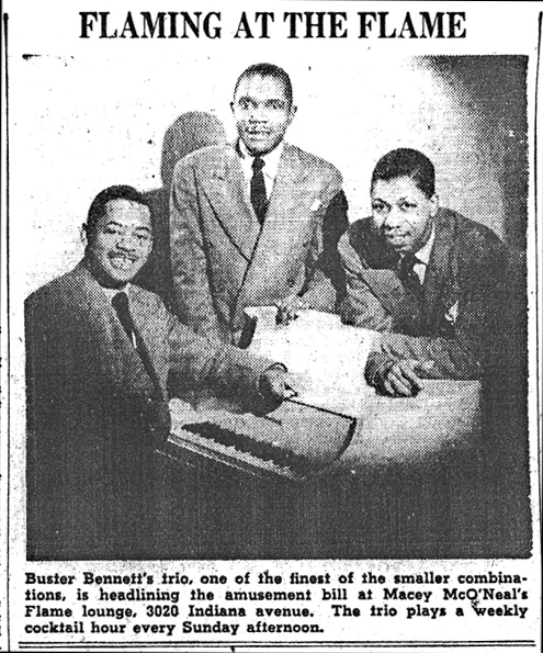 Buster Bennett Trio, February 3, 1945