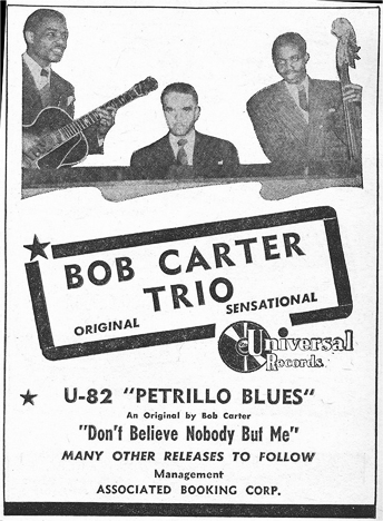 Bob Carter ad, January 24, 1948