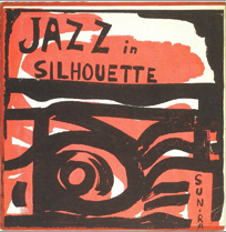 Original cover of Jazz in Silhouette, red and black