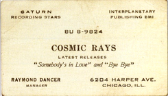Raymond 
Dancer's business card