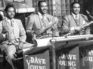 Dave Young with Pee Wee Jackson and Goon Gardner