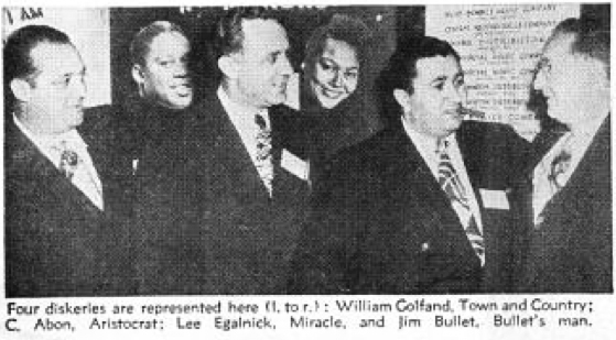 Lee Egalnick at a juke box operators' convention, Billboard, January 31, 1948, p. 108