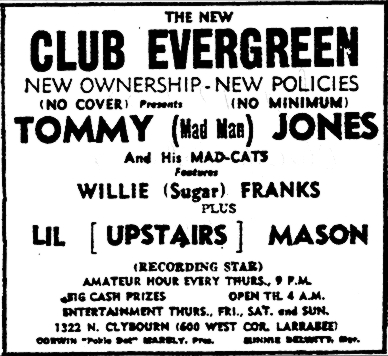 Tommy Jones ad, September 17, 1953