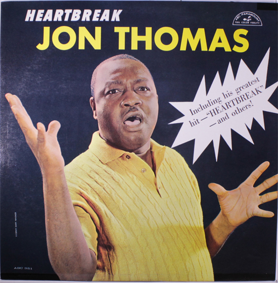 Jon Thomas in 1960, from his ABC Paramount album cover