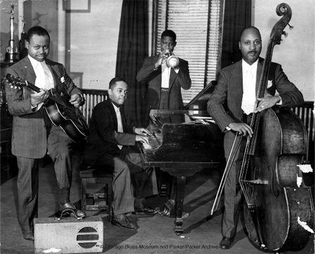Lefty Bates quartet from Chicago Blues Museum
