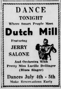 Lucille Dollinger with Jerry Salone, Escanaba Daily Press, July 3, 1941