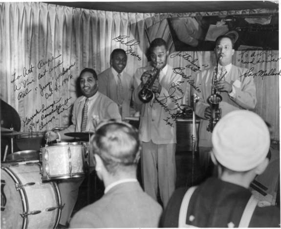 Sax Mallard with the Jump Jackson band, October 4, 1946