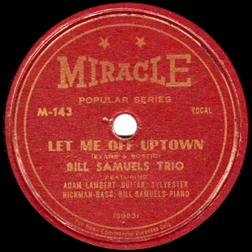 Bill Samuels Trio, 