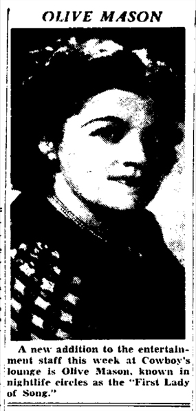 Olive Mason in 1946
