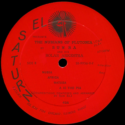 The 
Nubians of Plutonia, B side label