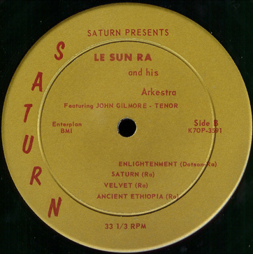 B side label to an early pressing of 
