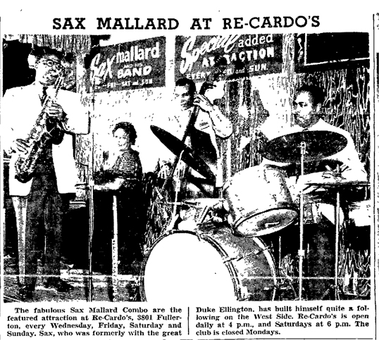 Sax Mallard ad, Suburbanite Economist, December 3, 1958
