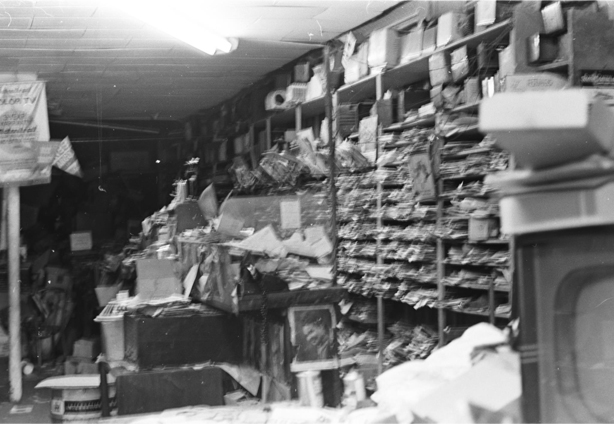 Shelves and dust in 1975