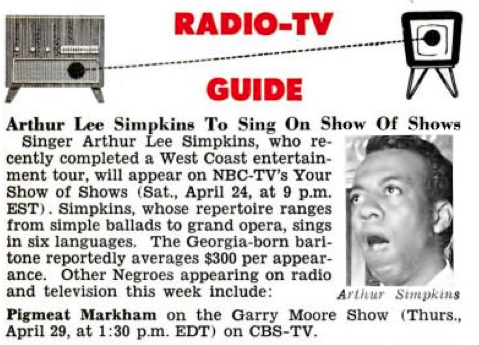 Arthur Lee Simpkins, Jet, April 29, 1954