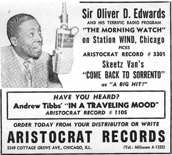 Cash Box ad for Aristocrat 3301, February 12, 1949