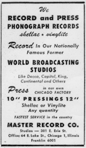A 1947 ad for United Broadcasting Studios