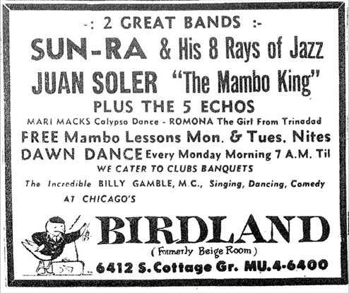 Sun Ra at Birdland, January 14, 1956
