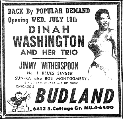 Sun Ra at Budland, July 14, 1956