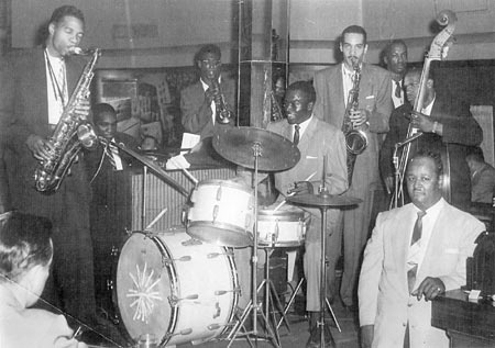 Jam session with Jelly Holt in 1957